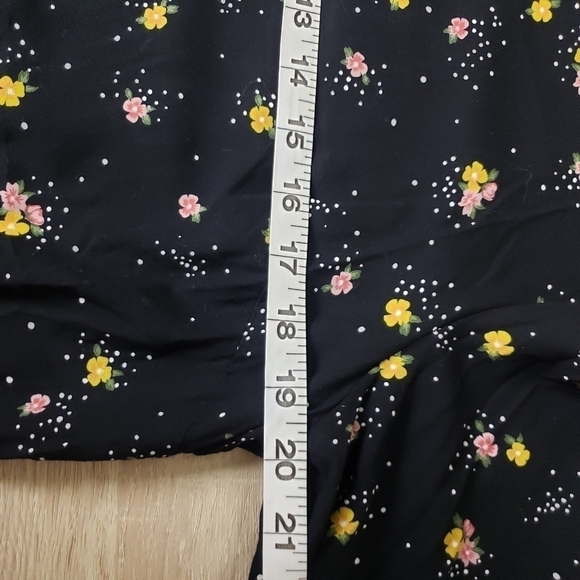 Floral Print 3/4 Flair Sleeve Shift Dress size Large - Picture 11 of 12